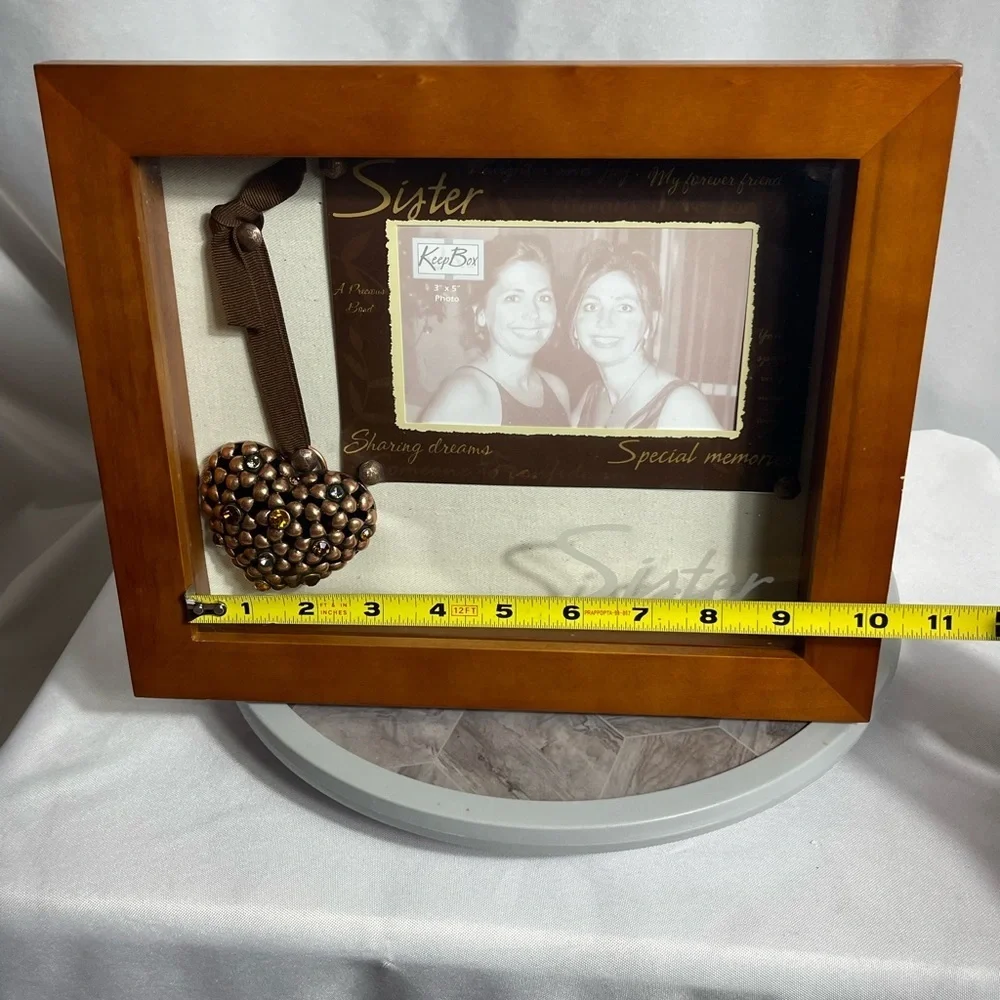 Pavilion Gift 2006 Sister Shadowbox Frame with Hanging Heart  Photo